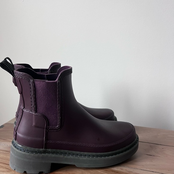 Hunter Dark Purple Winter & Rain Boots - Picture 2 of 6